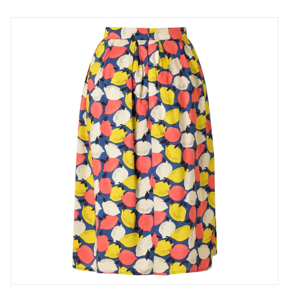 NWT‎ Fever London Lemonade Skirt Navy Multi Size 8